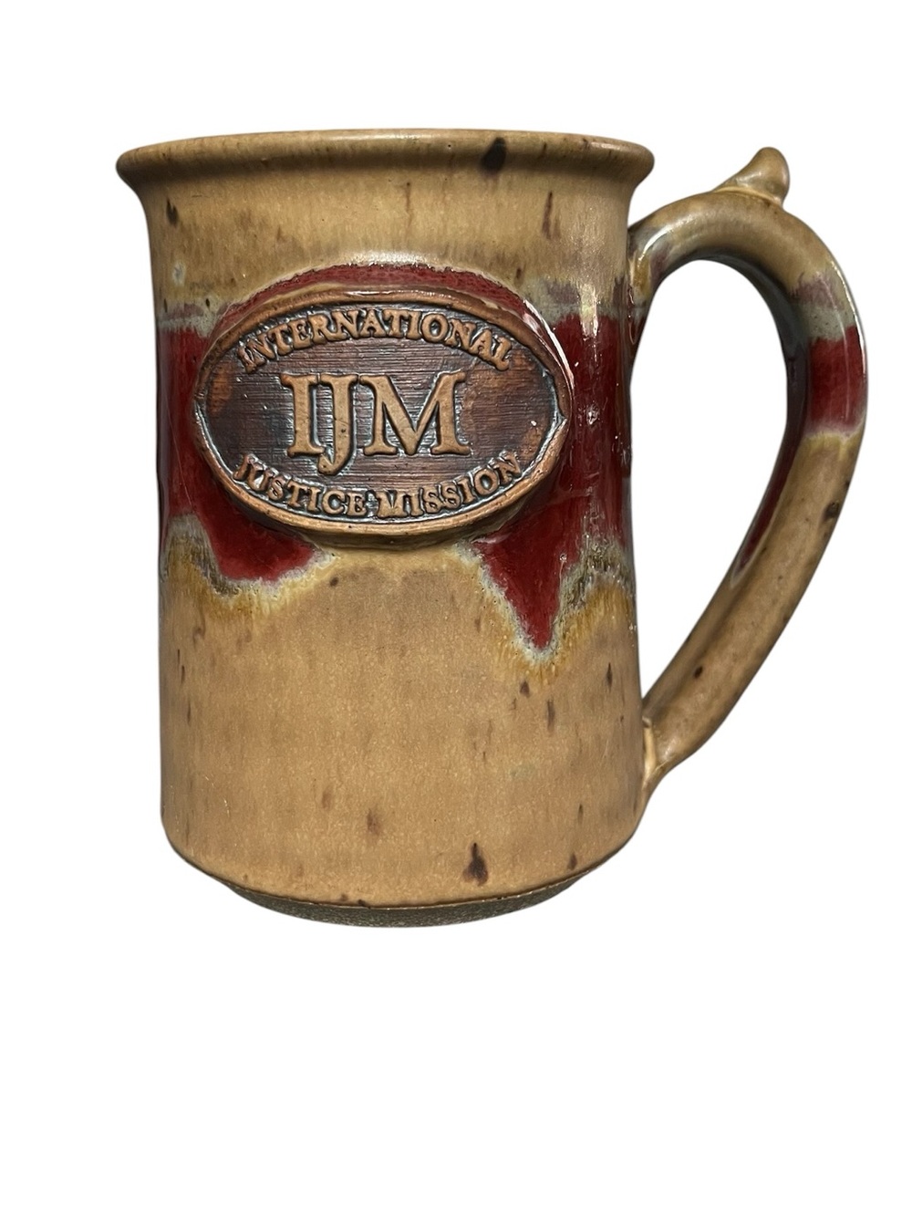 International Justice Mission (IJM) Hand Thrown Coffee Mug by Deneen Pottery